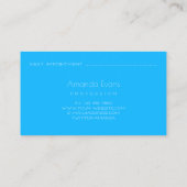 Psycholoog Therapist Appointment Card Blue Tree Afsprakenkaartje (Achterkant)