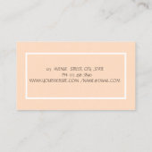 Psycholoog Therapist Black Zen Stones Flower Visitekaartje (Achterkant)