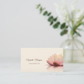Psycholoog Therapist, Chic Lotus, Yoga Visitekaartje (Staand voorkant)