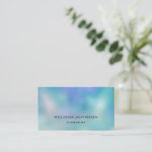 Psycholoog Therapist Couch Ombre Blue Ocean Sky Visitekaartje (Staand voorkant)