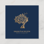 Psycholoog Therapist Counselor Psychiatrist Bus Vierkante Visitekaartje (Voorkant)