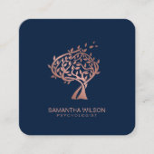 Psycholoog Therapist Counselor Psychiatrist Vierkante Visitekaartje (Voorkant)