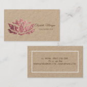 Psycholoog Therapist, Glitter Lotus, Yoga Visitekaartje (Voorkant / Achterkant)