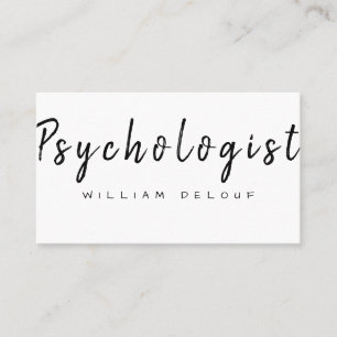 psycholoog Therapist Metal Health Visitekaartje