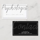 psycholoog Therapist Metal Health Visitekaartje (Voorkant / Achterkant)