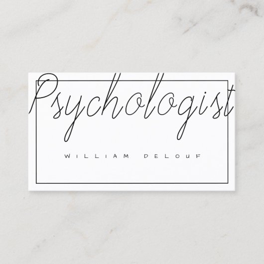 psycholoog Therapist Metal Health Visitekaartje (Voorkant)