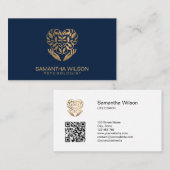 Psycholoog Therapist Psychiatrist QR-code Visitekaartje (Voorkant / Achterkant)