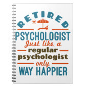 Psycholoog Therapist Retirement Geluk in ruste Notitieboek (Voorkant)