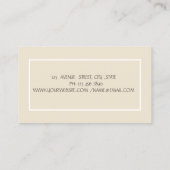 Psycholoog Therapist, Stenen, goudboom Silhouette Visitekaartje (Achterkant)