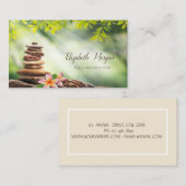 Psycholoog Therapist,Stenen,Landschap Visitekaartje (Voorkant / Achterkant)