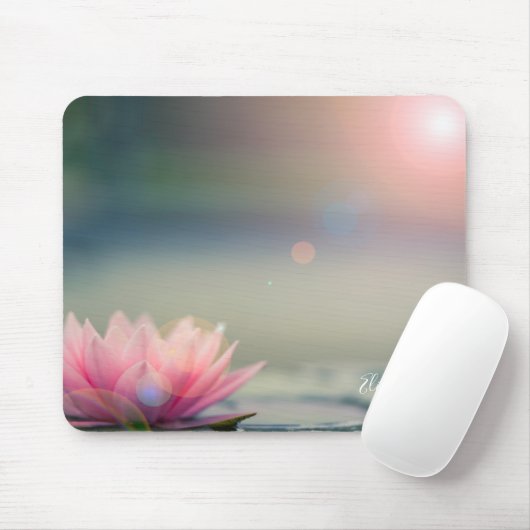 Psycholoog Therapist Zen Lotus Flower Landschap Muismat (Met muis)