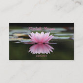psycholoog Therapist Zen, Lotus Flower Visitekaartje (Voorkant)
