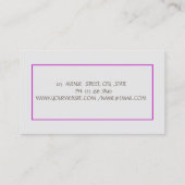 psycholoog Therapist Zen, Paarse Lotus Flower Visitekaartje (Achterkant)