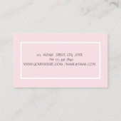 Psycholoog Therapist Zen-stenen, Bloem Visitekaartje (Achterkant)