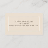 Psycholoog Therapist Zen Stones, Flowers Visitekaartje (Achterkant)