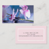 Psycholoog Therapist Zen, Stones, Orchid Visitekaartje (Voorkant / Achterkant)