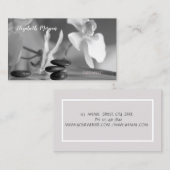 Psycholoog Therapist Zen, Stones, Orchid Visitekaartje (Voorkant / Achterkant)