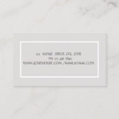 Psycholoog Therapist Zen, Stones, Orchid Visitekaartje (Achterkant)