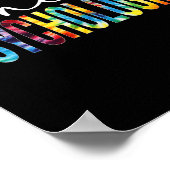 Psycholoog Tie Dye Appreciation Day Back to School Poster (Hoek)