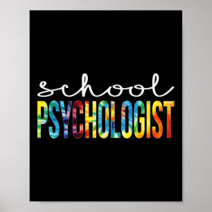 Psycholoog Tie Dye Appreciation Day Back to School Poster