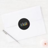 Psycholoog Tie Dye Appreciation Day Back to School Ronde Sticker (Envelop)