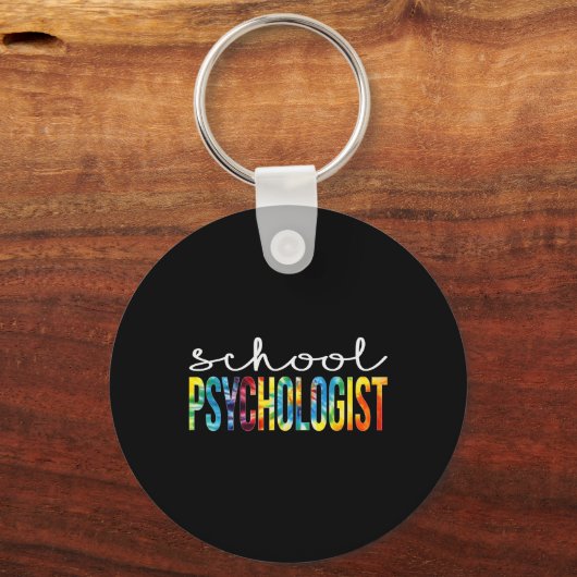 Psycholoog Tie Dye Appreciation Day Back to School Sleutelhanger (Voorkant)