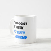 Psycholoog van Week Lazy Butt van Weekend Koffiemok (Voorkant links)