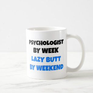 Psycholoog van Week Lazy Butt van Weekend Koffiemok