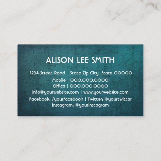 psycholoog visitekaartje (Achterkant)