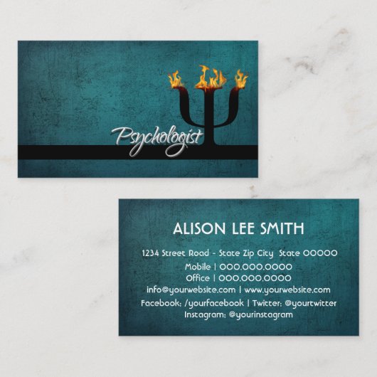 psycholoog visitekaartje (Voorkant / Achterkant)