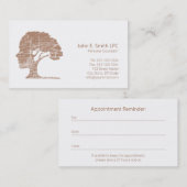Psycholoog Visitekaartjes Persoonlijk adviseur Afsprakenkaartje (Voorkant / Achterkant)