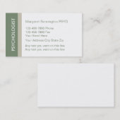 Psycholoog-Visitekaartjes Visitekaartje (Voorkant / Achterkant)