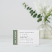 Psycholoog-Visitekaartjes Visitekaartje (Staand voorkant)