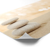 Psycholoog Zen Stones Sand Poster (Hoek)