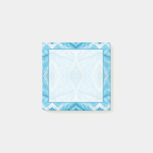 Psychomachia Blauwe Abstracte Aquarel Kunst Post-it® Notes (Voorkant)