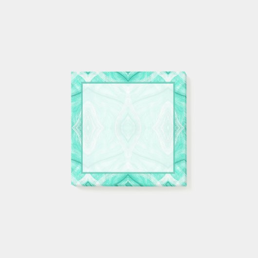 Psychomachia Groene Abstracte Aquarel Kunst Post-it® Notes (Voorkant)