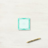 Psychomachia Groene Abstracte Aquarel Kunst Post-it® Notes (Op bureau)