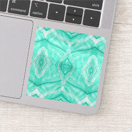 Psychomachia Groene Abstracte Aquarel Kunst Sticker