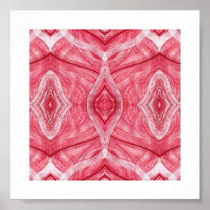Psychomachia Licht Rood Abstract Aquarel Kunst Poster