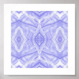 Psychomachia Paarse Abstracte Aquarel Kunst Poster