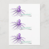 PsychoOctopus Visitekaartjes Briefkaart (Voorkant)
