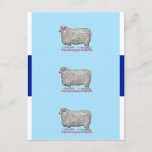 Psychopaten-Visitekaartjes stoppen Briefkaart