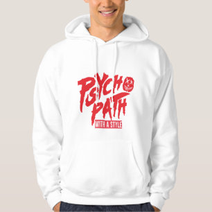 Psychopath met stijfhoofden hoodie