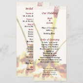 Psychopsis Mendenhall Hildos Wedding Program Programmakaart (Voorkant / Achterkant)