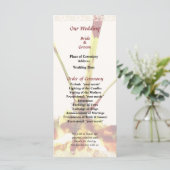 Psychopsis Mendenhall Hildos Wedding Program Programmakaart (Staand voorkant)