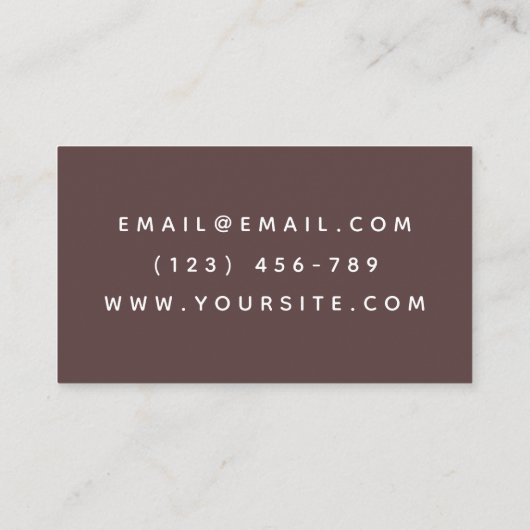 Psychotherapeut Abstract Geometrische Bloem Modern Visitekaartje (Achterkant)