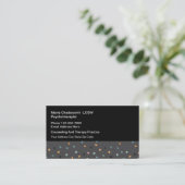 Psychotherapeut adviseert moderne Visitekaartjes (Staand voorkant)