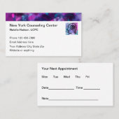 Psychotherapeut Afspraakkaarten voor Geestelijke G Visitekaartje (Voorkant / Achterkant)