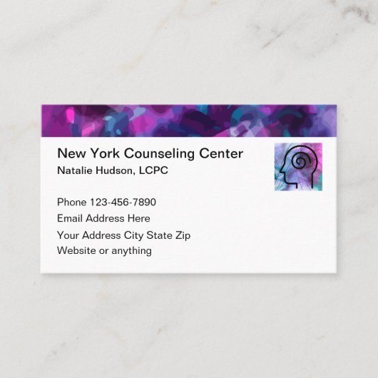 Psychotherapeut Afspraakkaarten voor Geestelijke G Visitekaartje (Voorkant)
