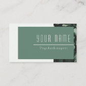 Psychotherapeut Calm Green Natuur Minimal Modern Visitekaartje (Voorkant)